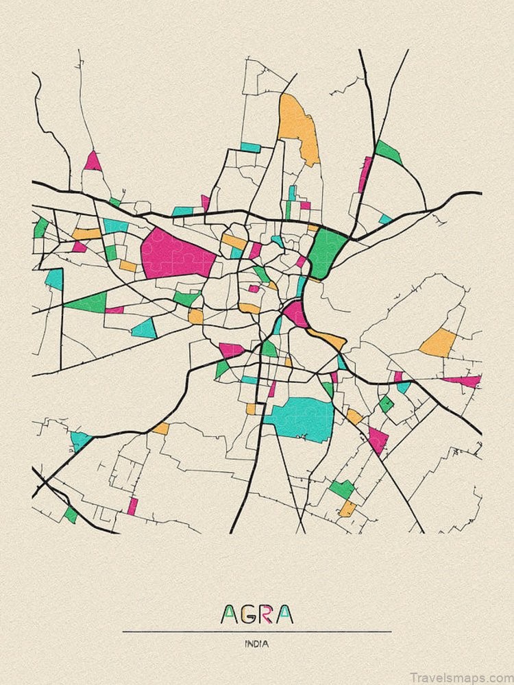 agra travel guide for tourist with map of agra 2