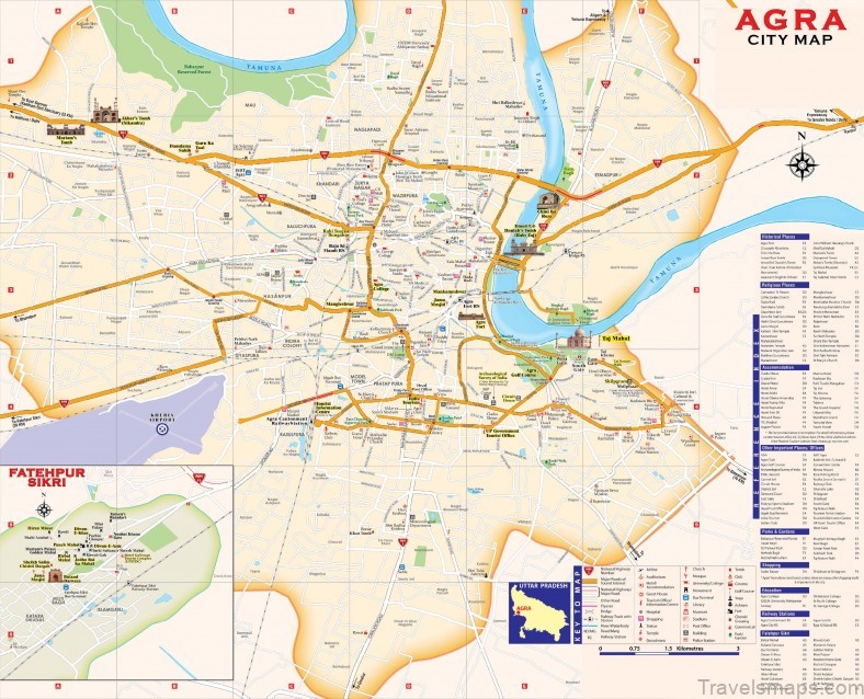 agra travel guide for tourist with map of agra 4