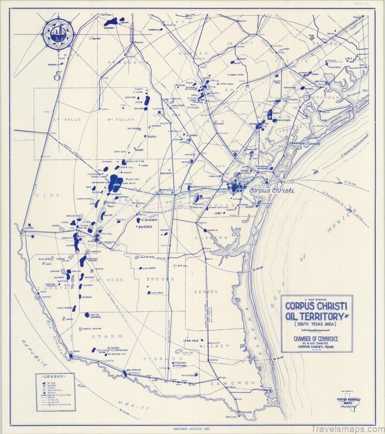 corpus christi travel guide for tourist map of corpus christi 5
