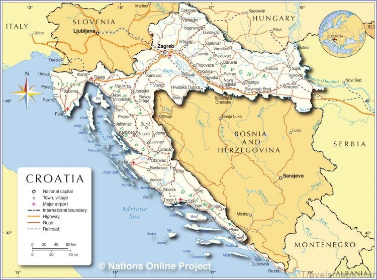croatia travel guide for tourists croatia map 1