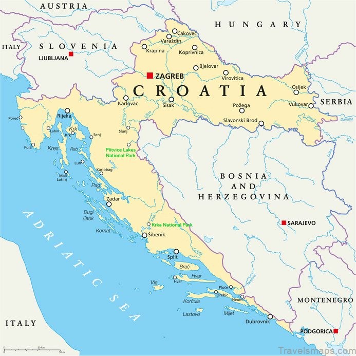 croatia travel guide for tourists croatia map 2