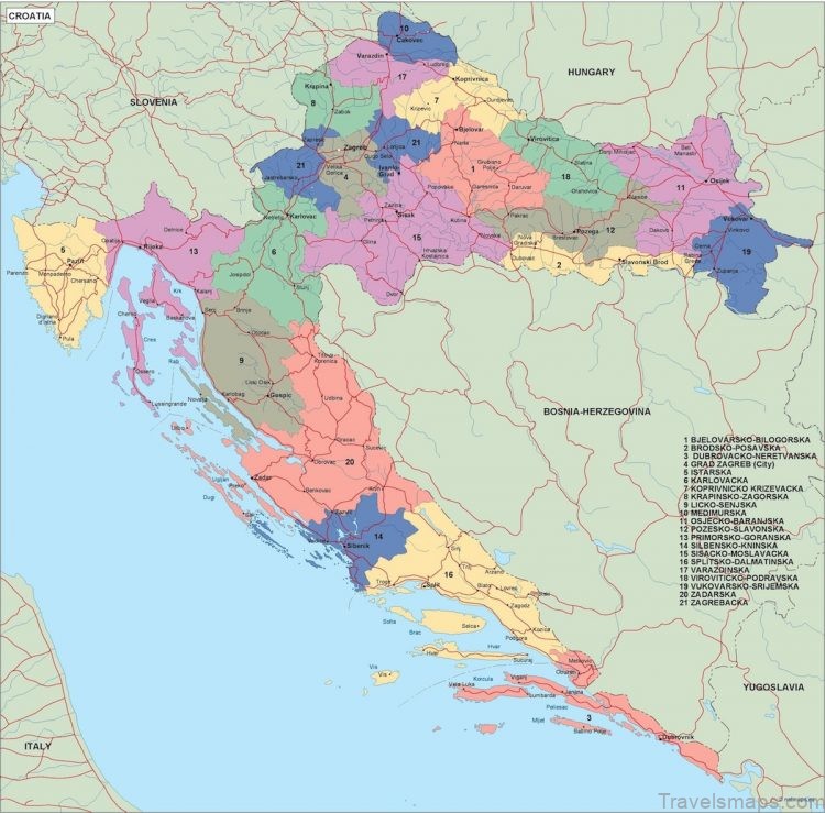 croatia travel guide for tourists croatia map 4
