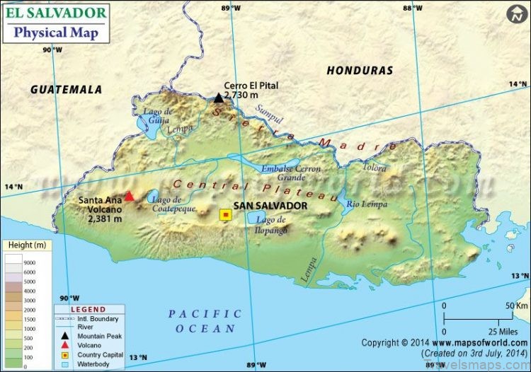 el salvador travel guide and maps for tourist