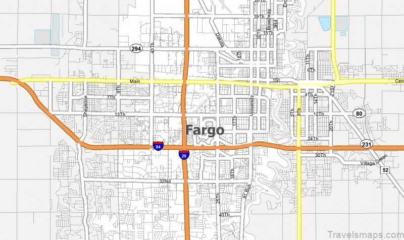 fargo travel guide for tourist map of fargo 3