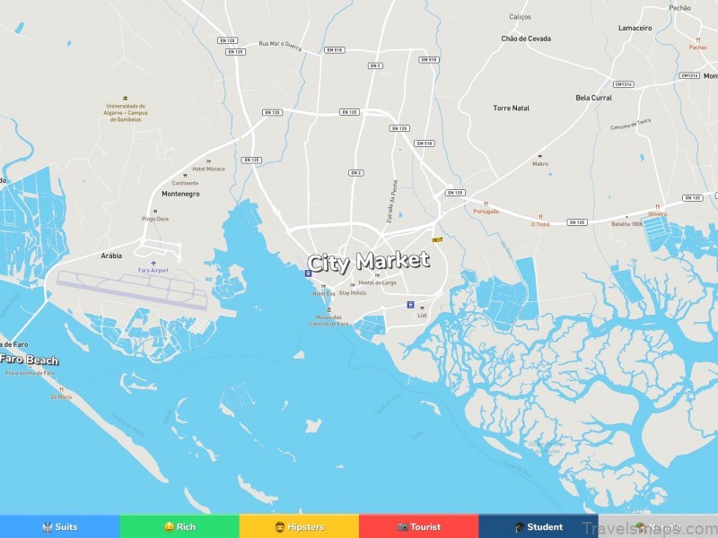 faro travel guide map of faro 2