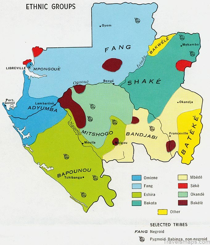 gabonese travel guide maps of gabon 1