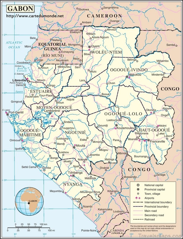 gabonese travel guide maps of gabon 3