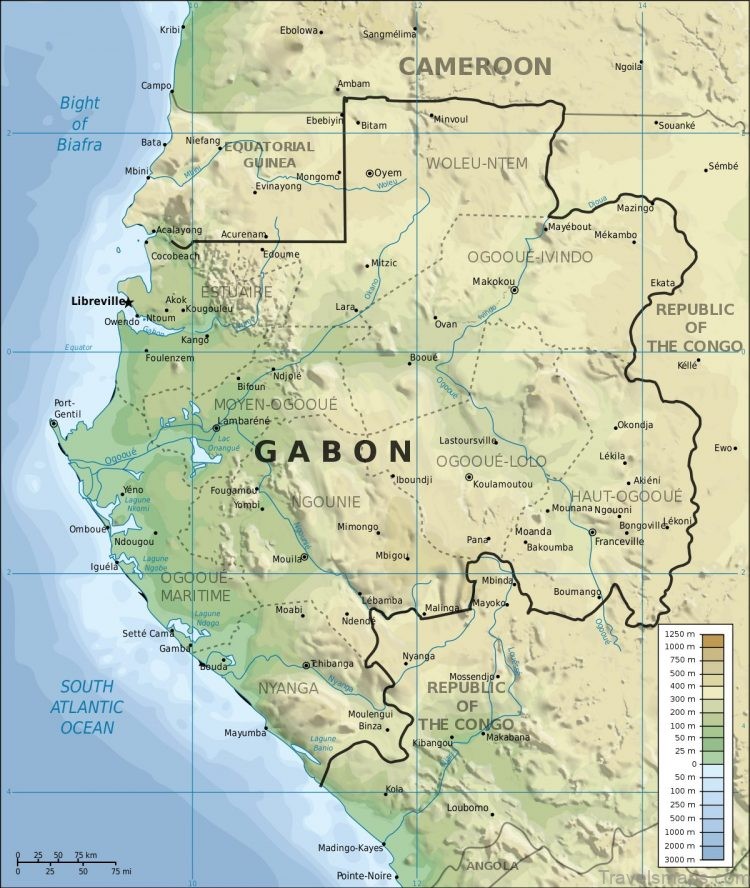 gabonese travel guide maps of gabon
