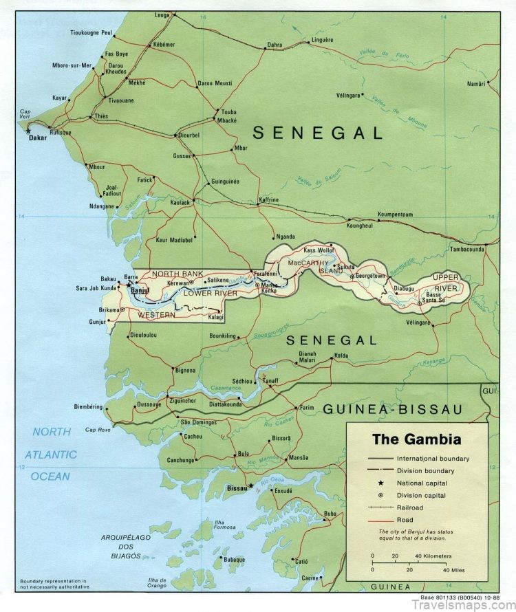 gambia travel guide for tourists map of gambia 3