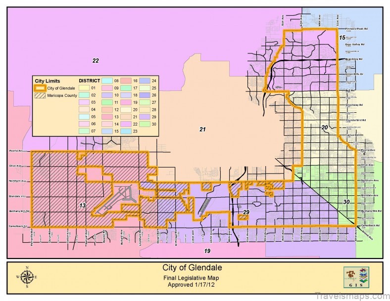 glendale colorado a travelers guide and map