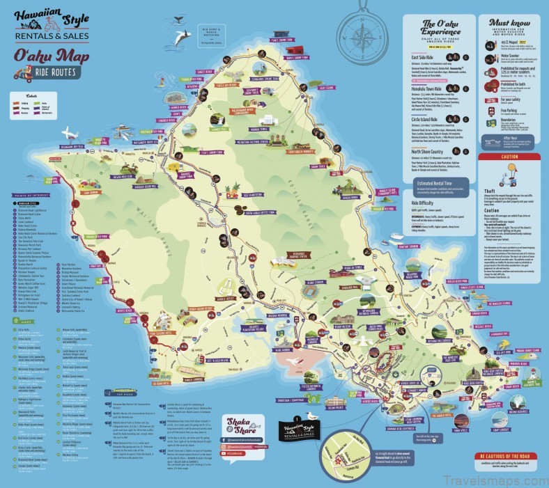 honolulu a travel guide for tourists map of honolulu 2