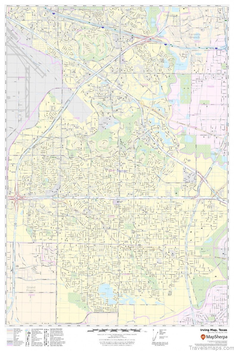 irving travel guide for tourist map of irving 3