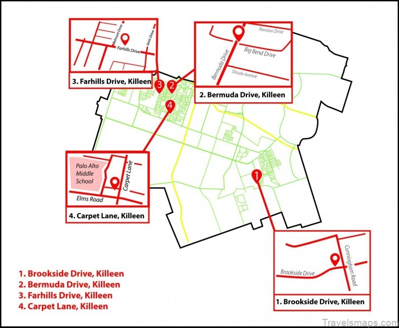killeen travel guide for tourist map of killeen