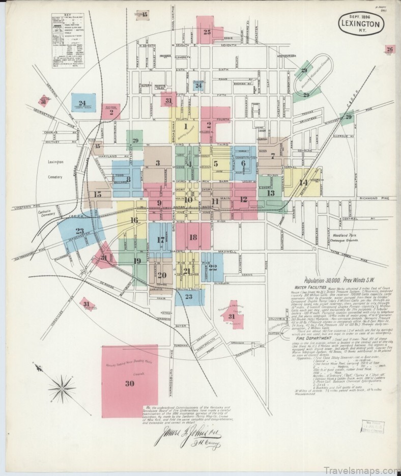lexington travel guide for tourist map of lexington 2