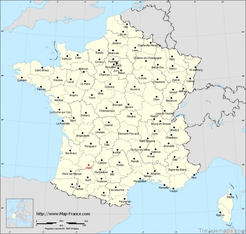 map of agen france with tourist attractions and top things to do 1