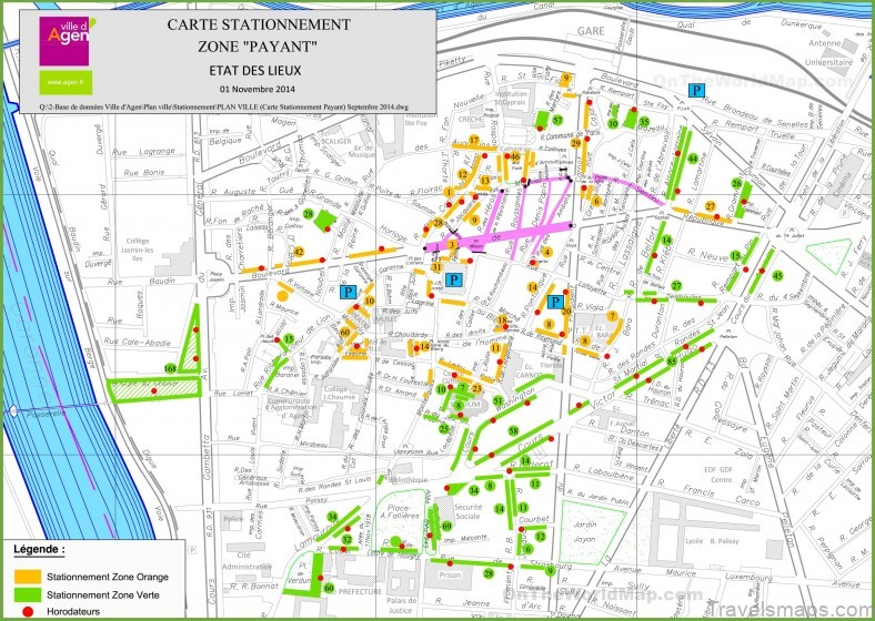 map of agen france with tourist attractions and top things to do 5