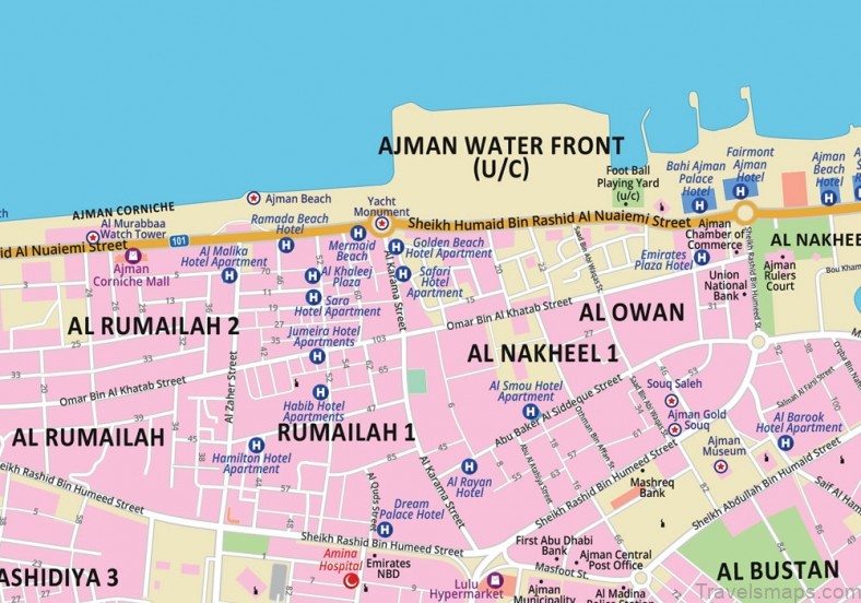 map of ajman ajman city guide best things to do