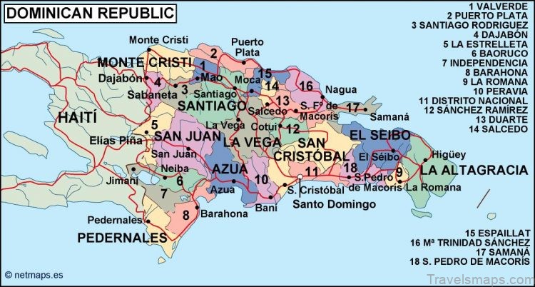 map of dominican republic the best places to visit 3