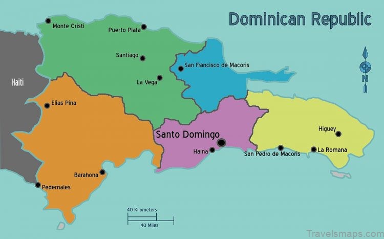 map of dominican republic the best places to visit