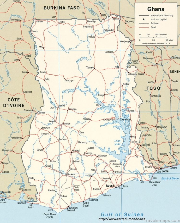 map of ghana exploring the nations top destinations 1