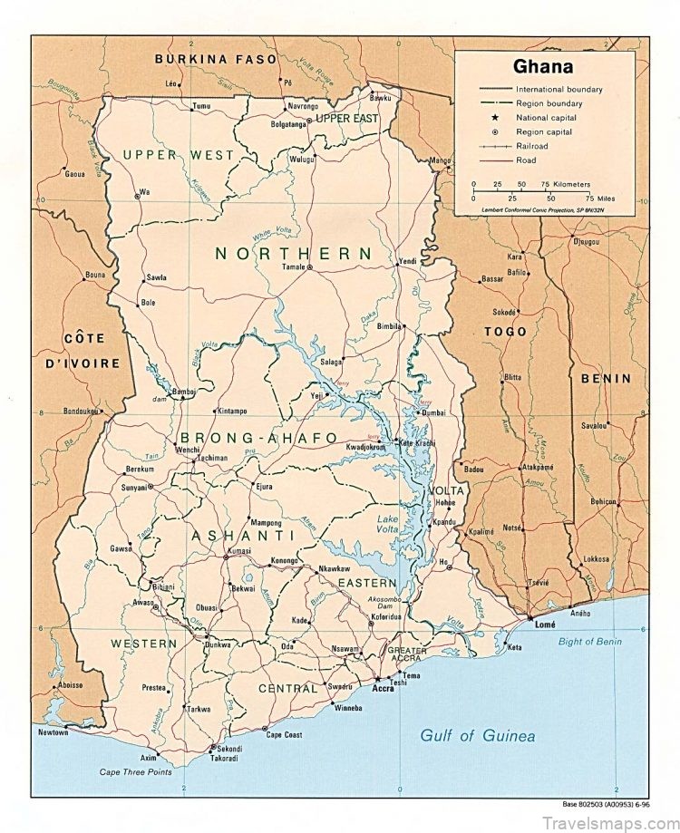 map of ghana exploring the nations top destinations 3