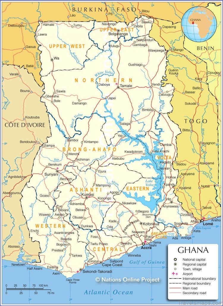 map of ghana exploring the nations top destinations 4