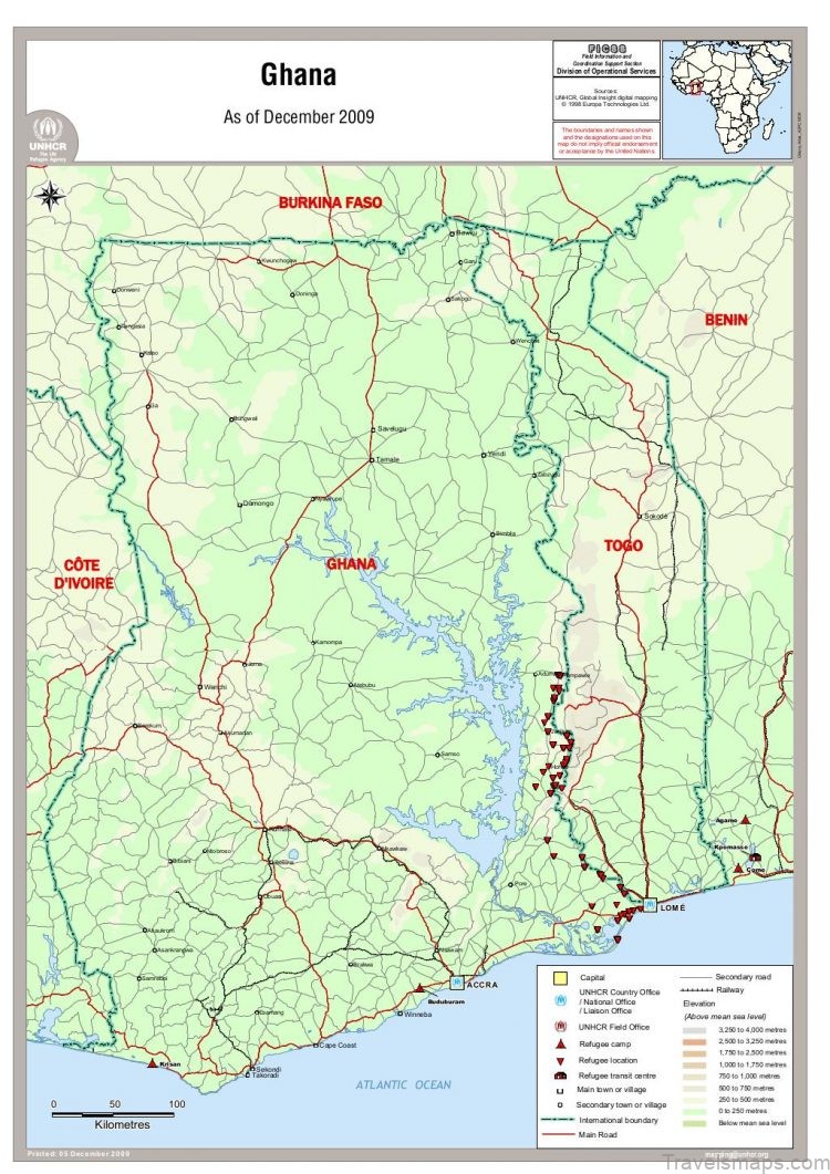 map of ghana exploring the nations top destinations