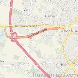 map of monchengladbach a travel guide for tourists 1