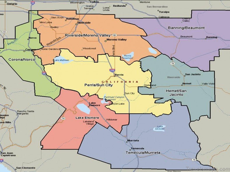 map of riverside a guide for tourists 1