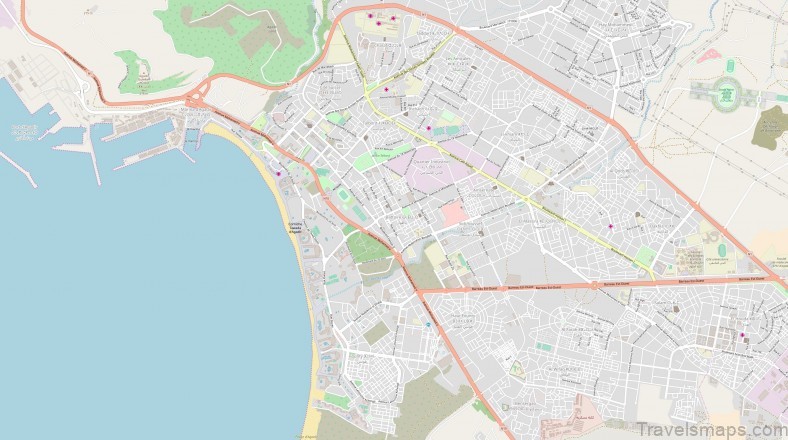 map of tourist attractions in agadir morocco 1