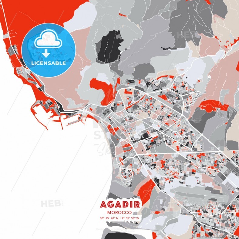map of tourist attractions in agadir morocco 6