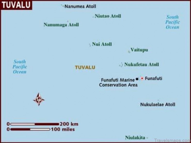 map of tuvalu tourist guide 4