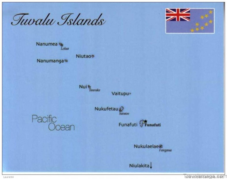 map of tuvalu tourist guide