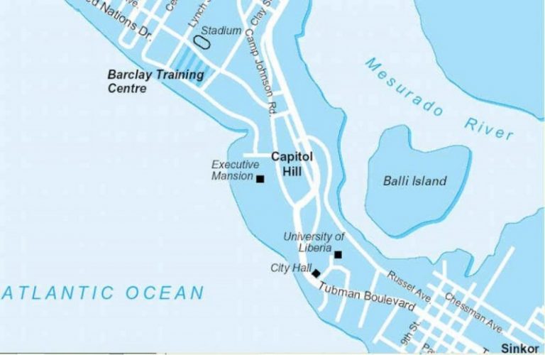 Monrovia (Liberia) Travel Guide For Tourist Map Of Monrovia