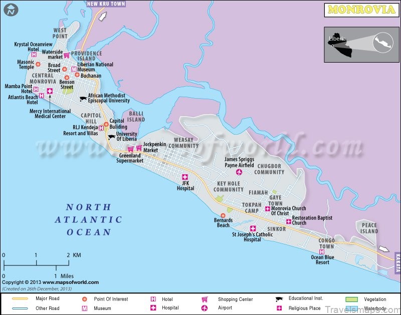 monrovia liberia travel guide for tourist map of monrovia 3