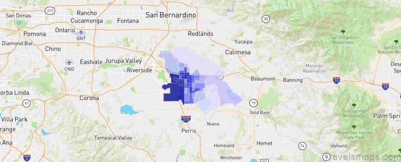 moreno valley travel guide for tourist map of moreno valley 1