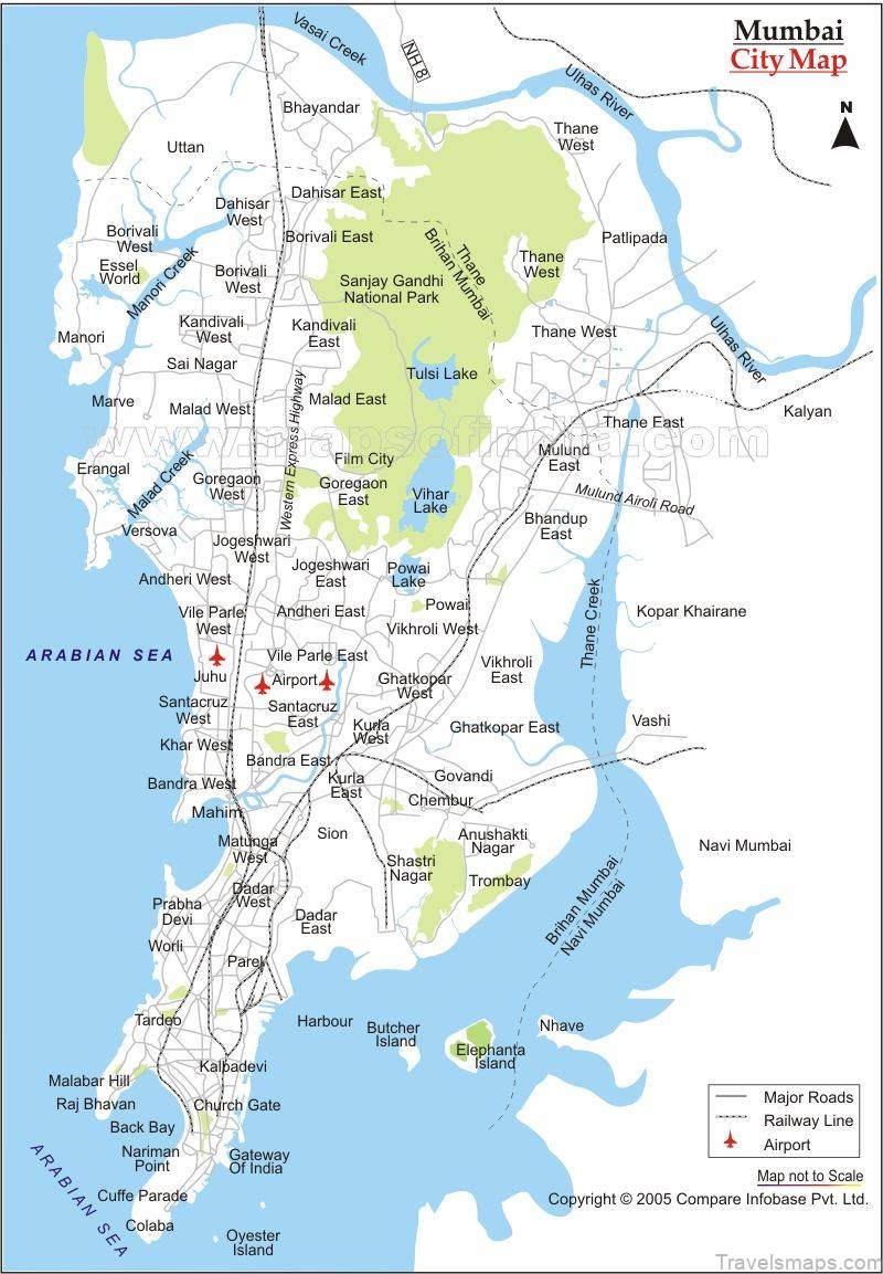 mumbai travel guide for tourists map of mumbai 1