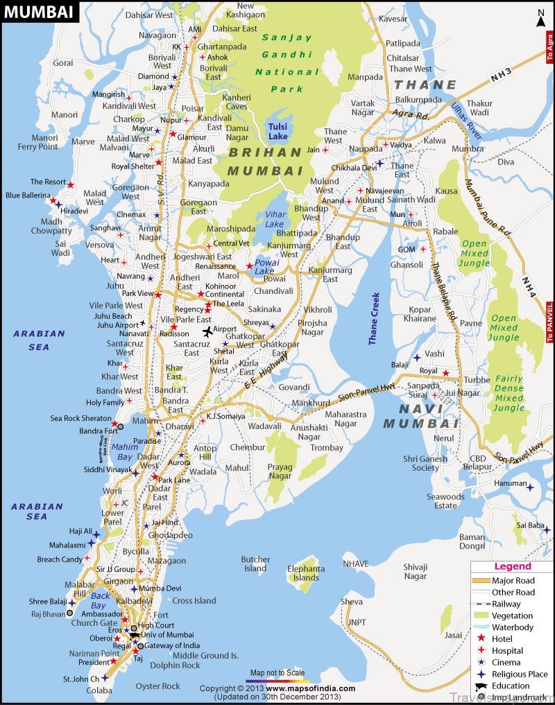 mumbai travel guide for tourists map of mumbai