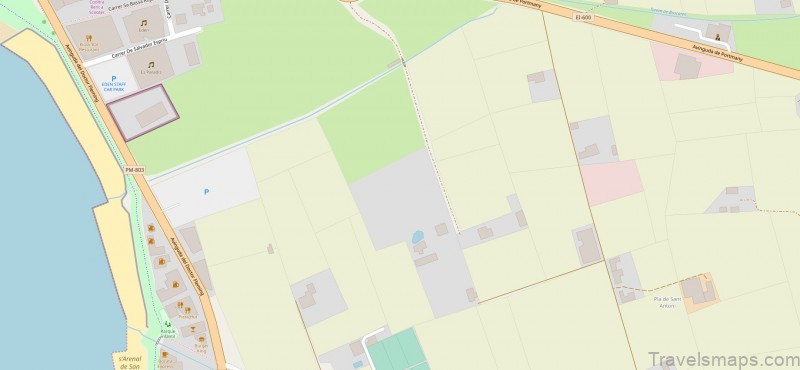 sant antoni de portmany map travel guide 2