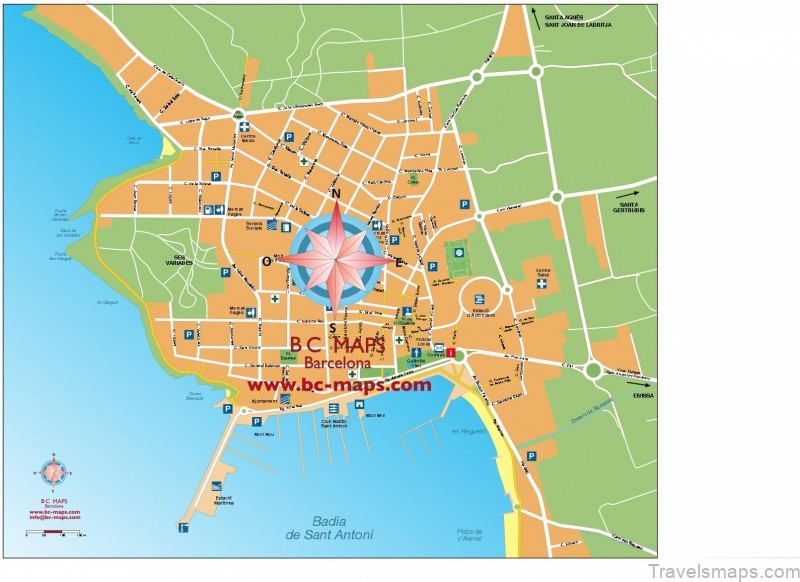 sant antoni de portmany map travel guide 3
