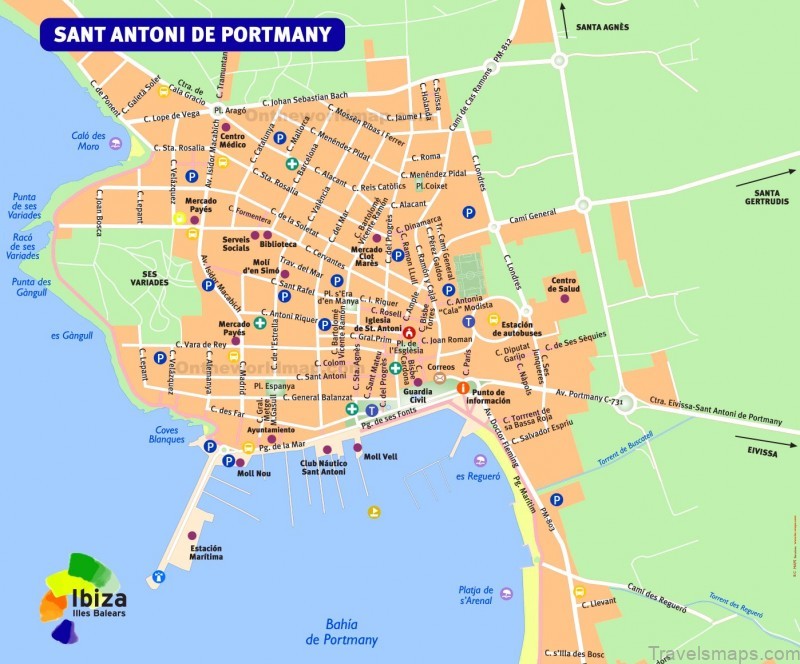 sant antoni de portmany map travel guide 4