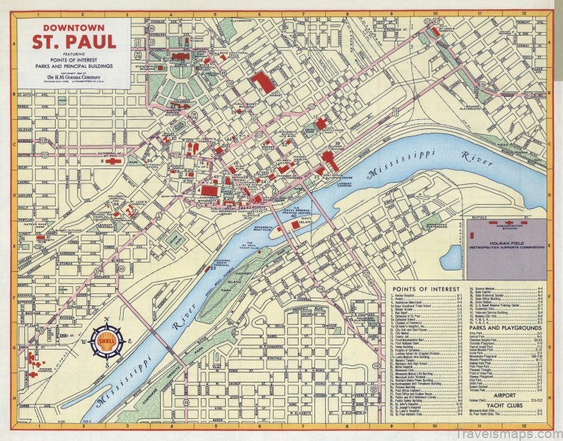 st paul travel guide for tourist map of st paul 5