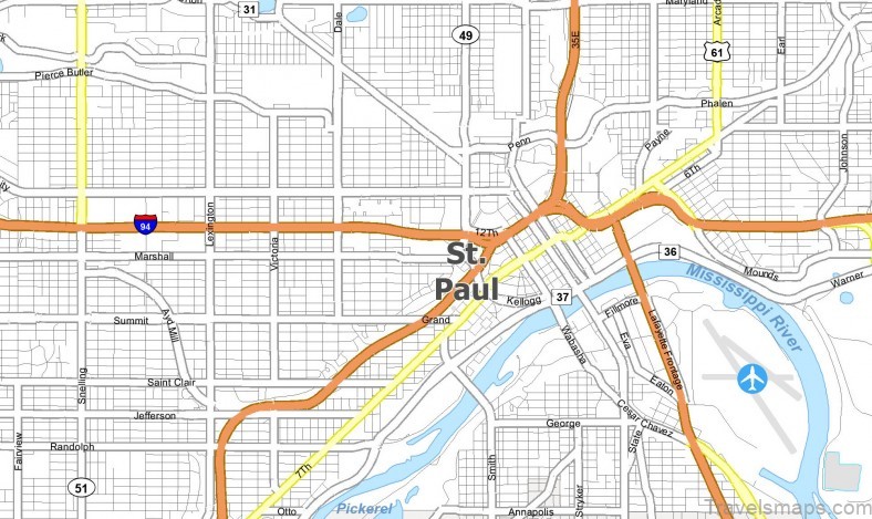 st paul travel guide for tourist map of st paul 6