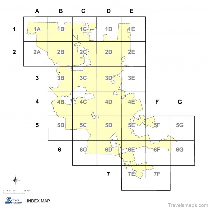 stockton travel guide for tourists the map of stockton 1