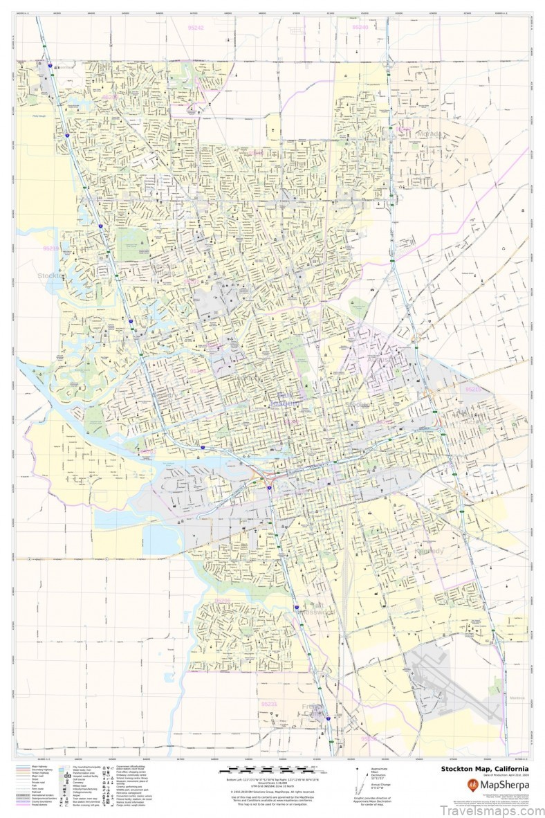 stockton travel guide for tourists the map of stockton 2