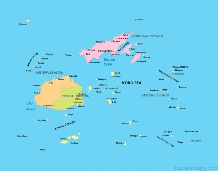 travel guide for tourist map of fiji 2