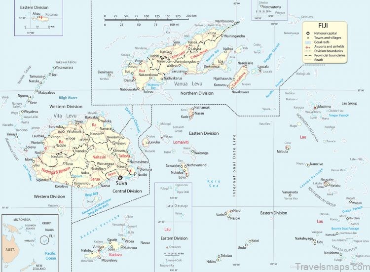 travel guide for tourist map of fiji 4