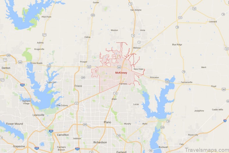 travel guide for tourist map of mckinney 5