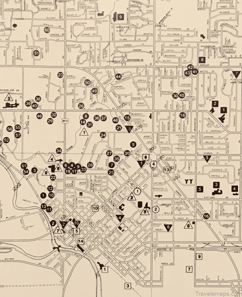 travel guide for tourist map of midland 4