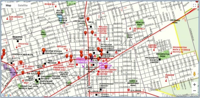 travel guide for tourist map of midland 5